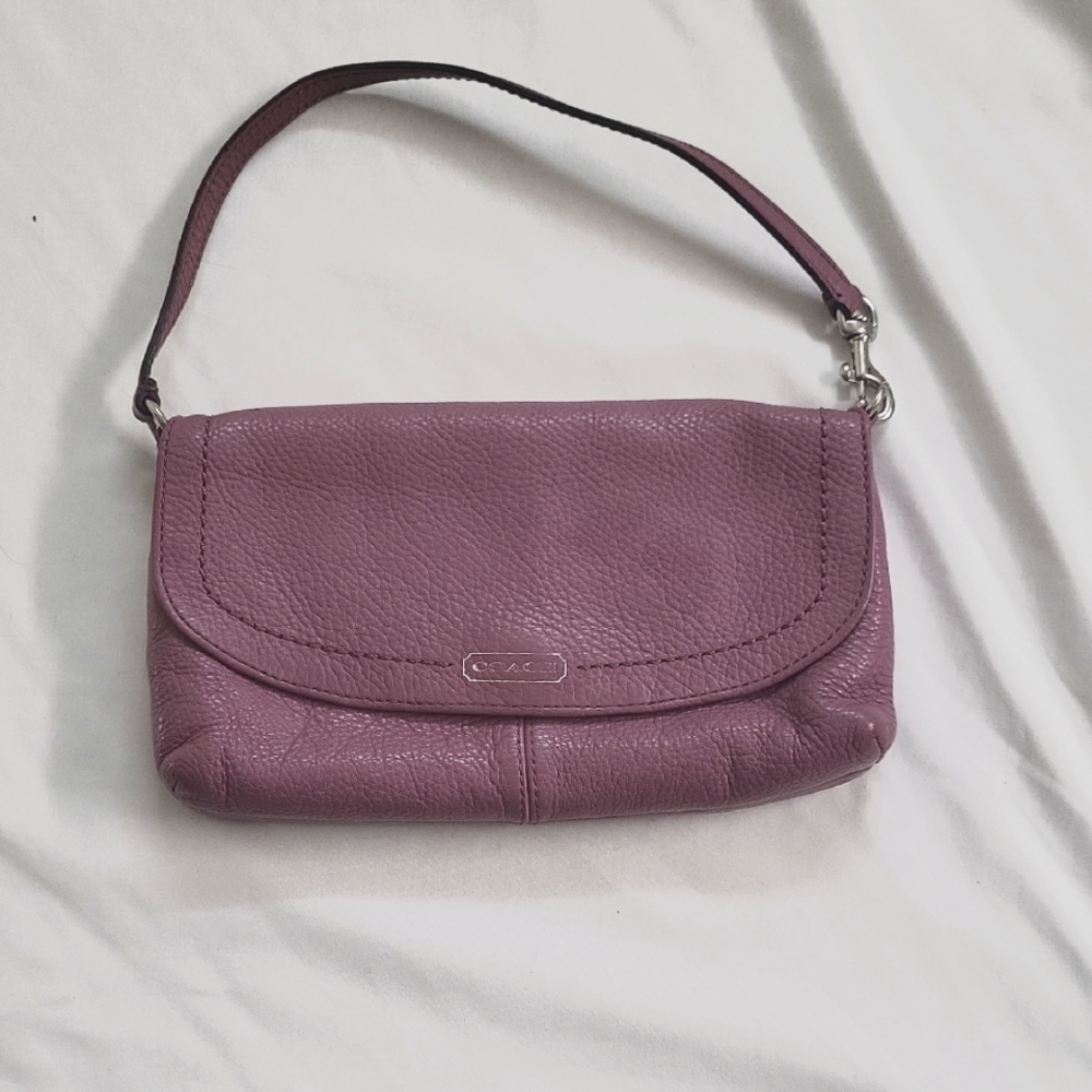Coach Purple Leather Women's Bag